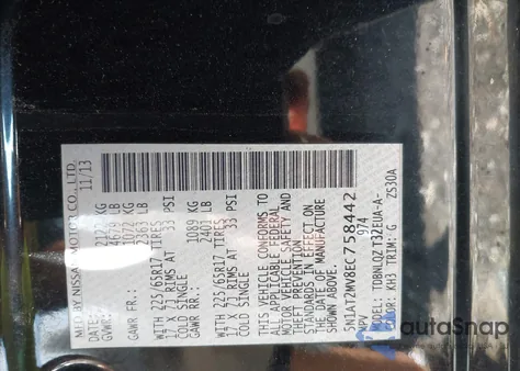 2014 Nissan Rogue Sv from USA, damaged, VIN 5N1AT2MV8EC758442